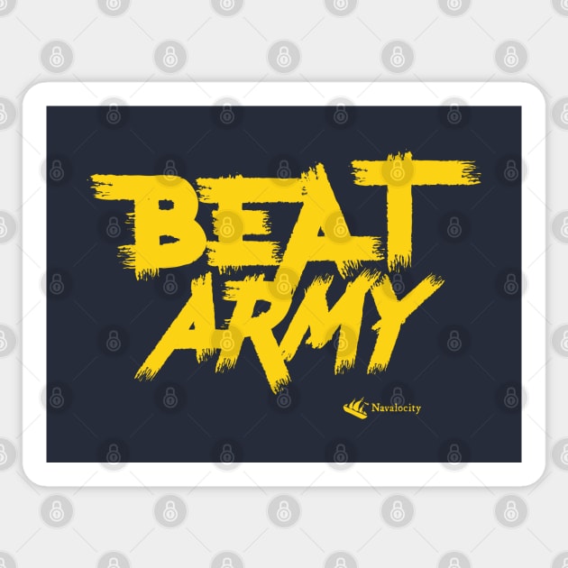 Go Navy Beat Army by Navalocity Sticker by Navalocity